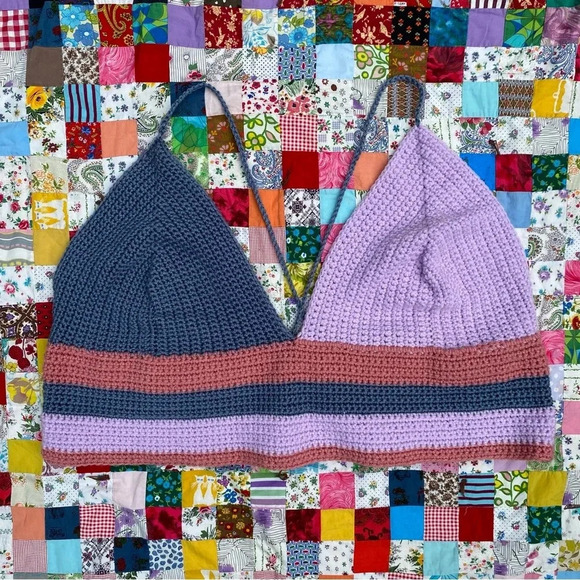 Crocheted Cropped Tank - Picture 1 of 2